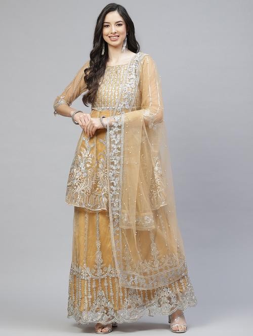 embroidered unstitched suit set - 18164480 - Very Small Image - 1