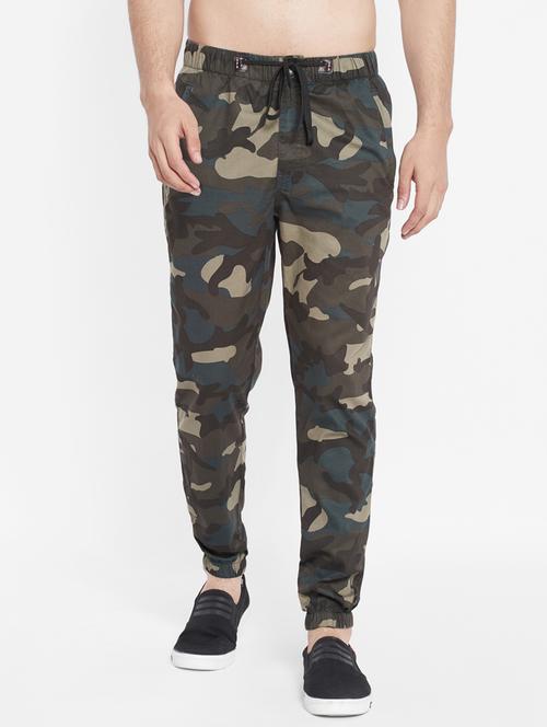 green camouflage cotton jogger - 18164500 - Very Small Image - 1