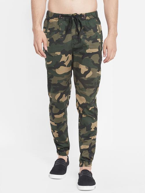green camouflage cotton jogger - 18164503 - Very Small Image - 1