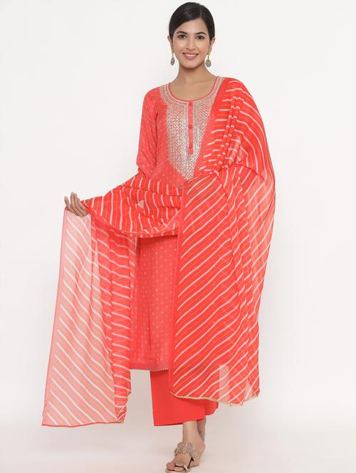 embroidered unstitched suit set - 18164654 - Very Small Image - 1