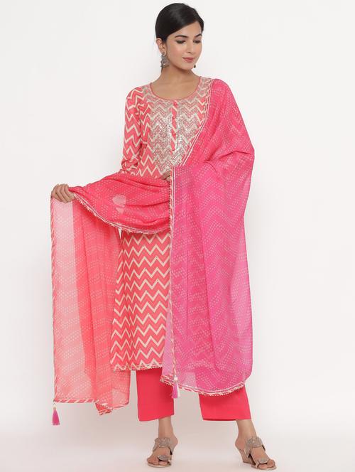 embroidered unstitched suit set - 18164663 - Very Small Image - 1