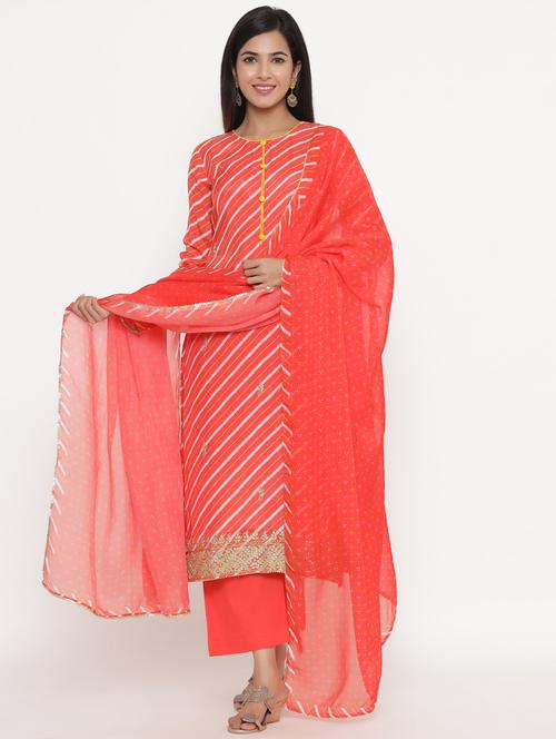 embroidered unstitched suit set - 18164681 - Very Small Image - 1