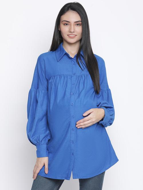 dark blue regular maternity wear - 18164711 - Very Small Image - 1