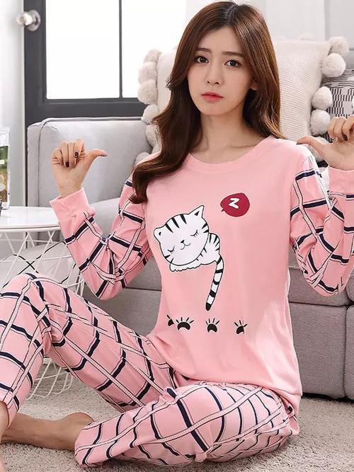 ladies night wear fabric cotton thrithred - 18165372 - Very Small Image - 1