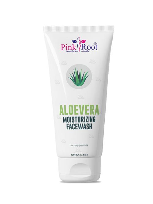 pink root neem tulsi soap 100gm (pack of 3) with pink root aloe vera moisturizing face wash 100ml - 18168685 - Very Small Image - 1