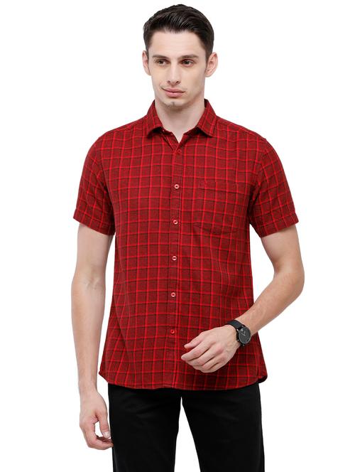 red checkered casual shirt - 18168970 - Very Small Image - 1