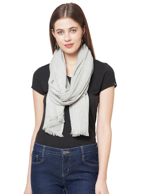 grey cotton scarf - 18169294 - Very Small Image - 1