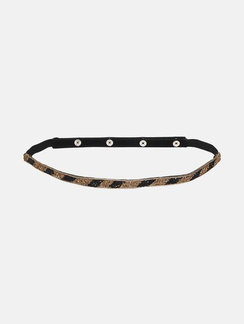 diagonal contrast embellished belt - 18169480 - Very Small Image - 1