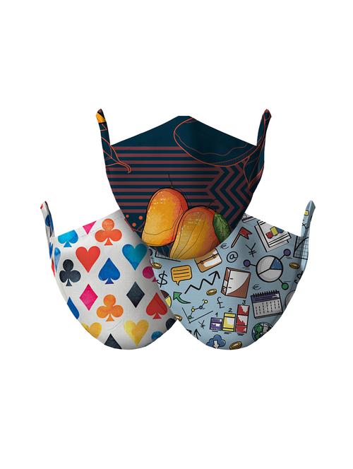 multi colored cotton printed women mask - 18169792 - Very Small Image - 1