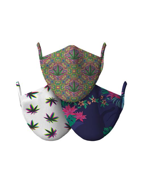 multi colored cotton printed women mask - 18169793 - Very Small Image - 1