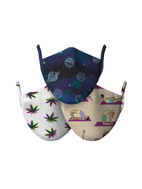 multi colored cotton printed women mask - 18169798 - Very Small Image - 1