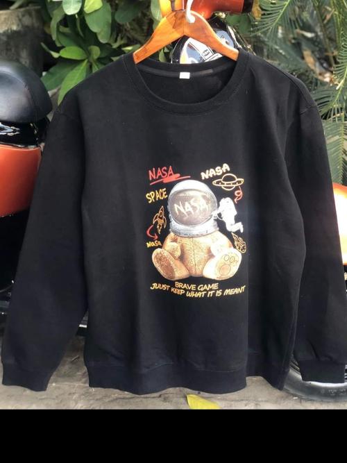 men sweatshirt black color - 18170105 - Very Small Image - 1