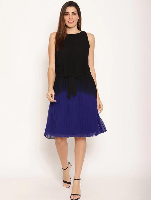 ombre belted a-line dress - 18170383 - Very Small Image - 1