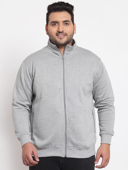 grey solid sweatshirt - 18170419 - Very Small Image - 1