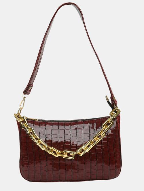 red polyester handbag - 18170795 - Very Small Image - 1