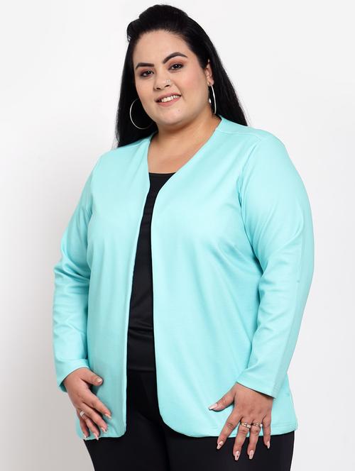 light blue solid winter shrug - 18171250 - Very Small Image - 1