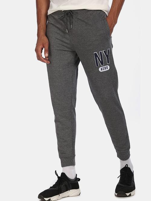 grey melange jogger - 18171899 - Very Small Image - 1