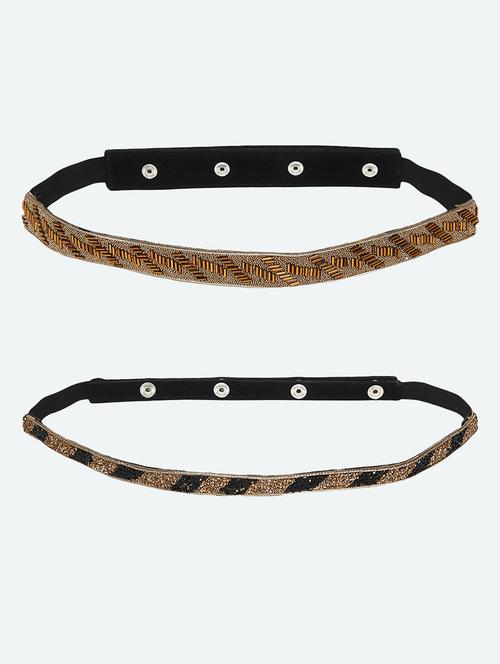 round & tube beaded belt combo(pack of 2) - 18171979 - Very Small Image - 1