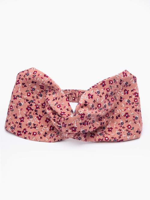 pink floral printed hairband - 18172608 - Very Small Image - 1
