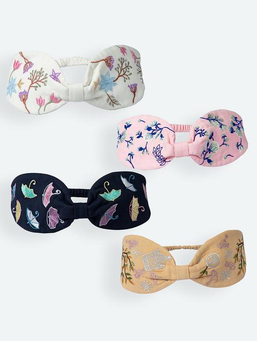 knotted embroidered headband combo (set of 4) - 18172686 - Very Small Image - 1