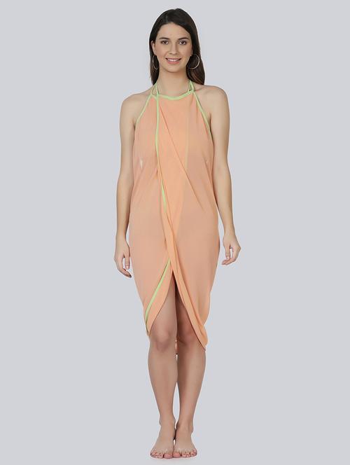 orange solid sarong - 18172874 - Very Small Image - 1