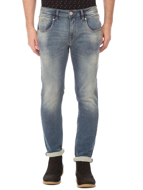 blue cotton blend jeans - 18173330 - Very Small Image - 1
