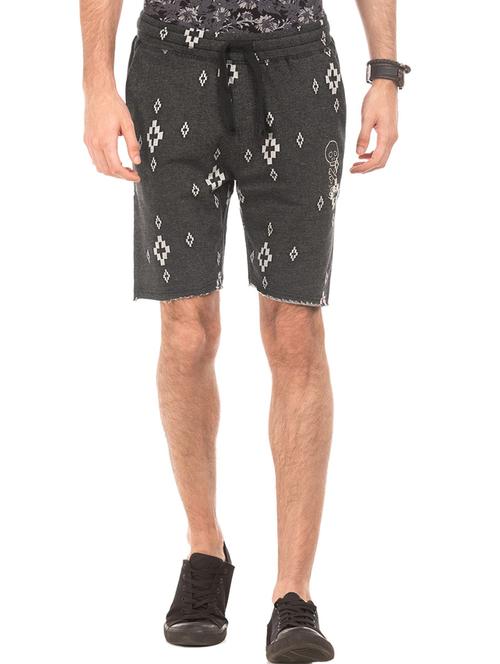 grey cotton shorts - 18174033 - Very Small Image - 1