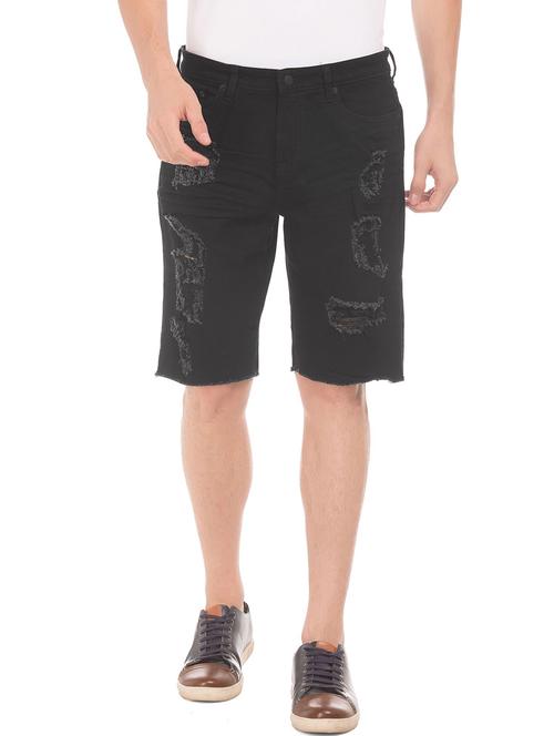 men solid regular shorts - 18174148 - Very Small Image - 1