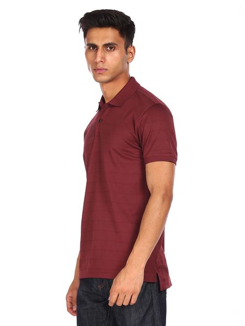 magenta solid polo t-shirt - 18174839 - Very Small Image - 1