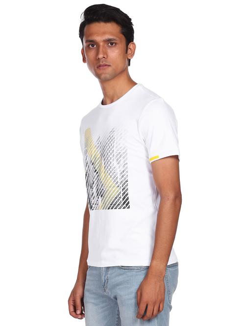 white front print t-shirt - 18174984 - Very Small Image - 1