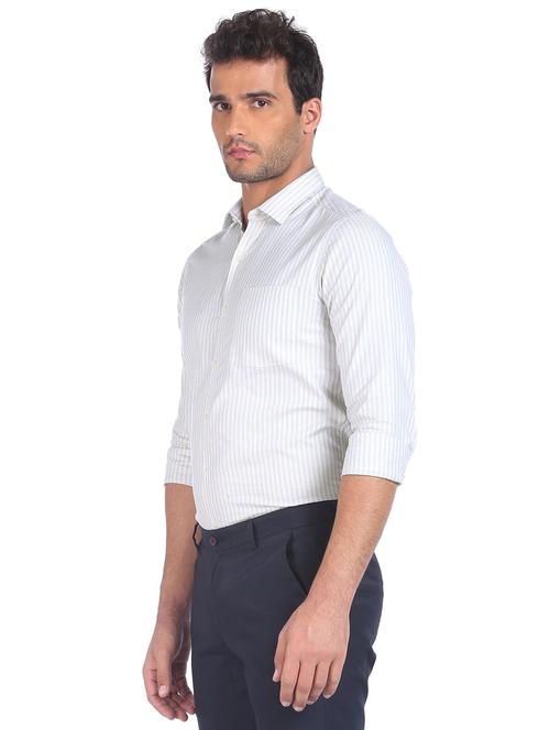mens stripes formal shirt - 18175262 - Very Small Image - 1