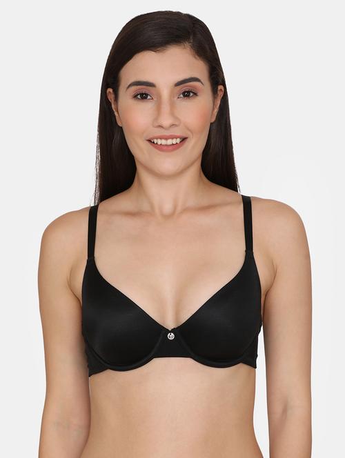 black solid t-shirt bra - 18175598 - Very Small Image - 1