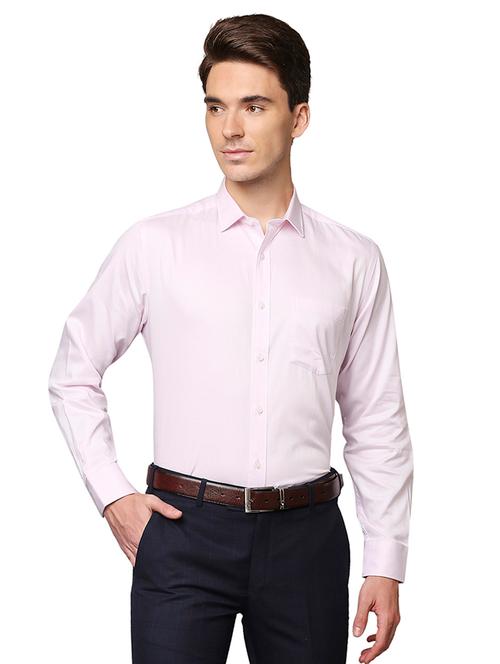 pink solid formal shirt - 18175876 - Very Small Image - 1