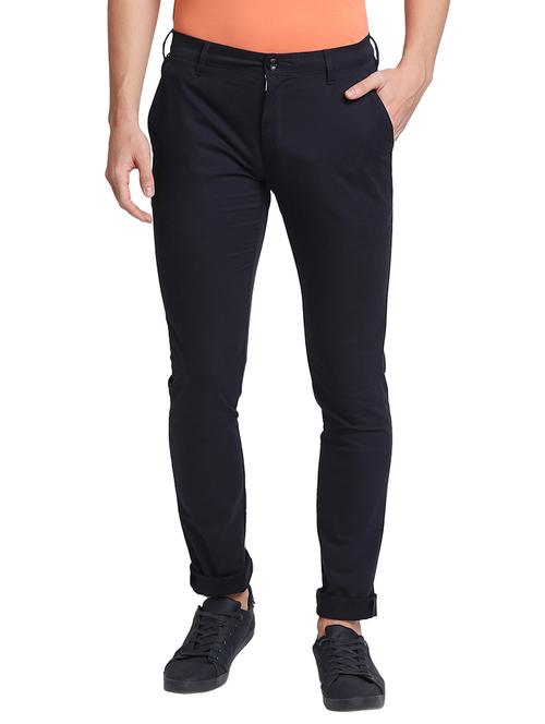 blue checked chinos casual trouser - 18177131 - Very Small Image - 1