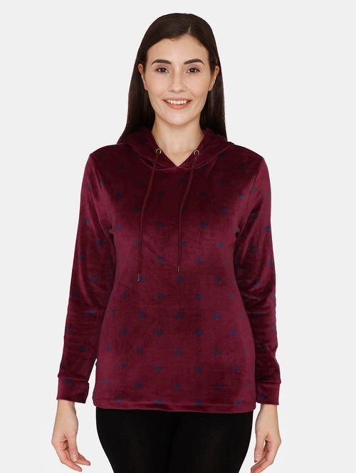 hooded neck printed sweatshirt - 18177151 - Very Small Image - 1