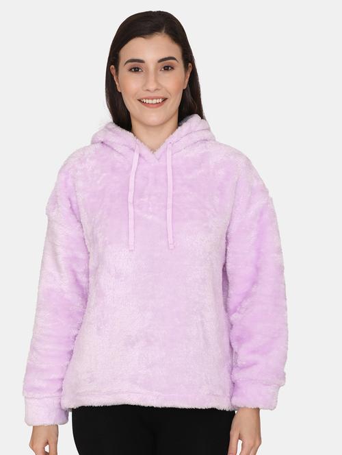 hooded neck solid sweatshirt - 18177153 - Very Small Image - 1