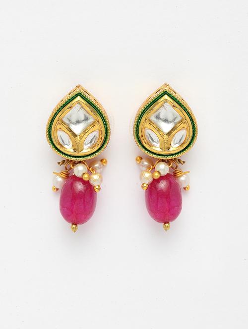 red metal chandellier earring - 18177283 - Very Small Image - 1