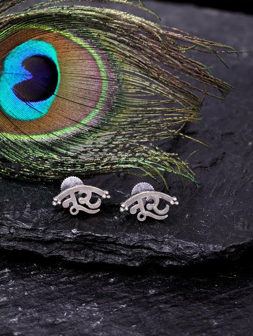 silver metal studs earring - 18177292 - Very Small Image - 1