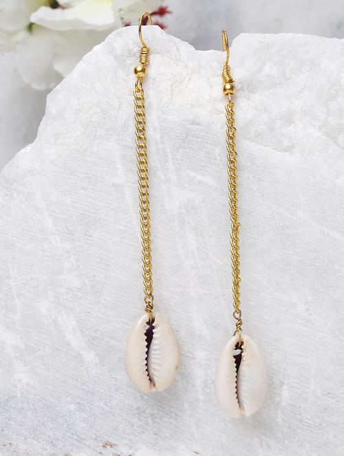 white metal drop earring - 18177313 - Very Small Image - 1