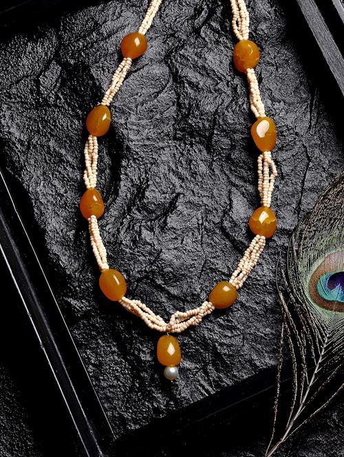 yellow metal short necklace - 18177434 - Very Small Image - 1
