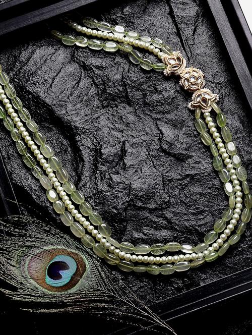 green silver long necklace - 18177436 - Very Small Image - 1