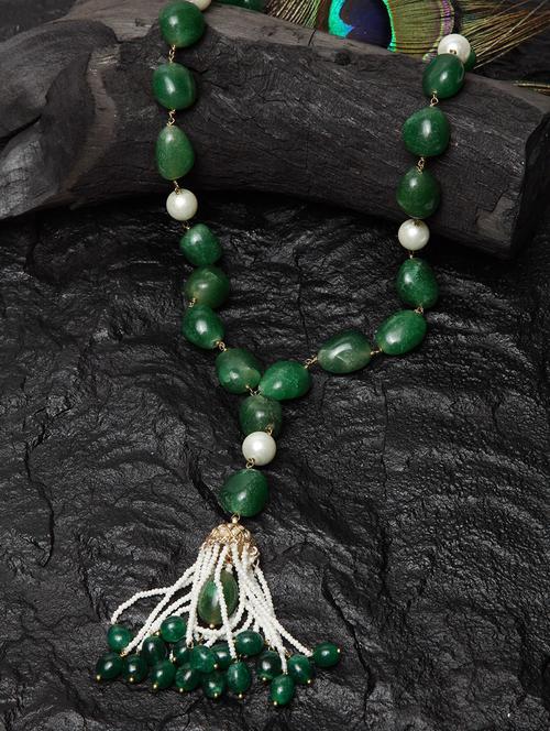 green silver long necklace - 18177463 - Very Small Image - 1