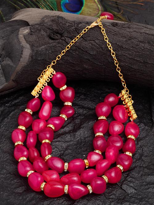red silver choker necklace - 18177466 - Very Small Image - 1