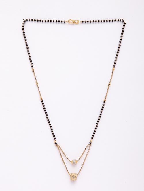american diamonds gold haar necklace - 18177477 - Very Small Image - 1