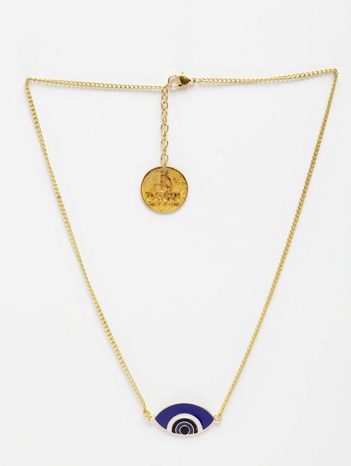 natural stones, evil eye blue layered necklace - 18177478 - Very Small Image - 1
