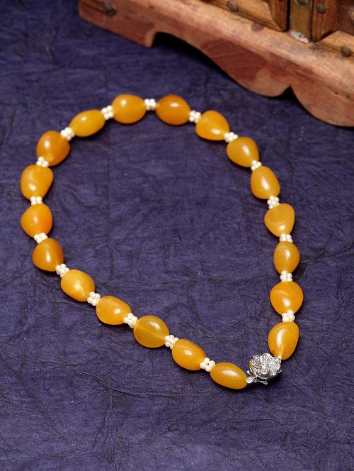 yellow silver short necklace - 18177493 - Very Small Image - 1