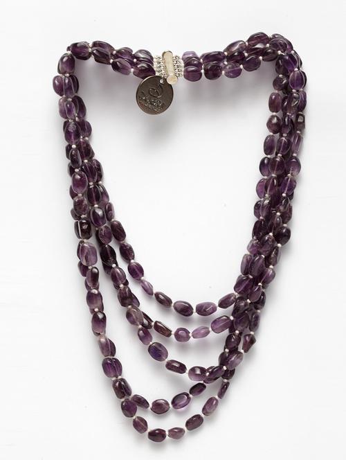 amethyst brown layered necklace - 18177511 - Very Small Image - 1
