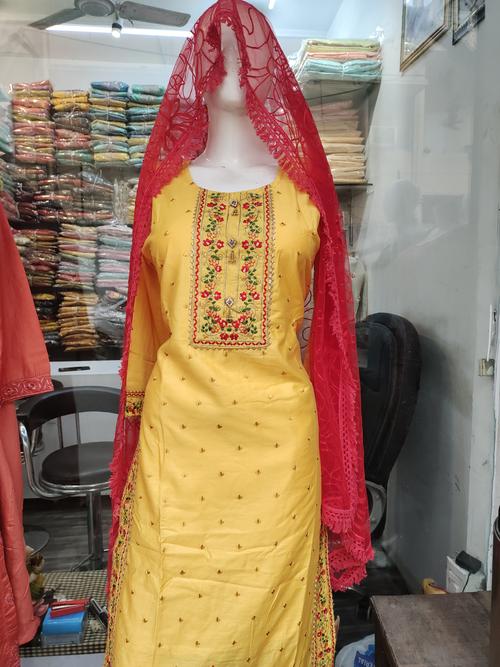 ladies palazzo set yellow color - 18178548 - Very Small Image - 1