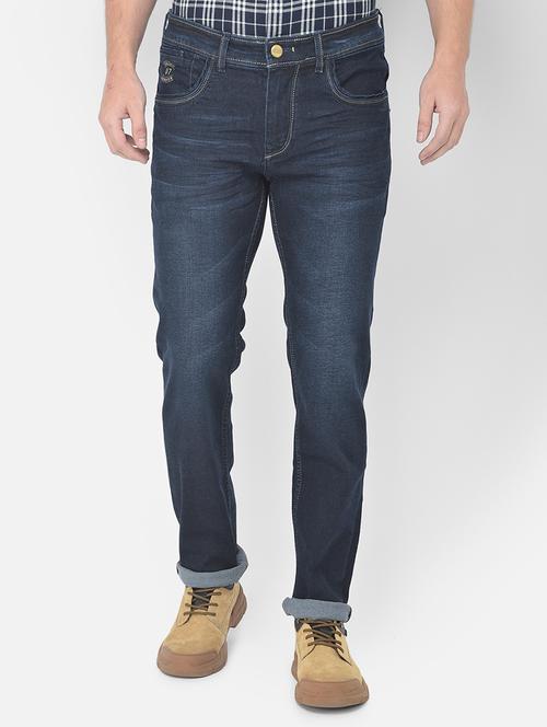 dark blue solid regular jean - 18178833 - Very Small Image - 1