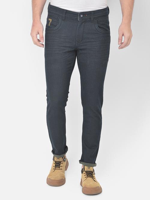 dark blue solid skinny fit jean - 18178840 - Very Small Image - 1